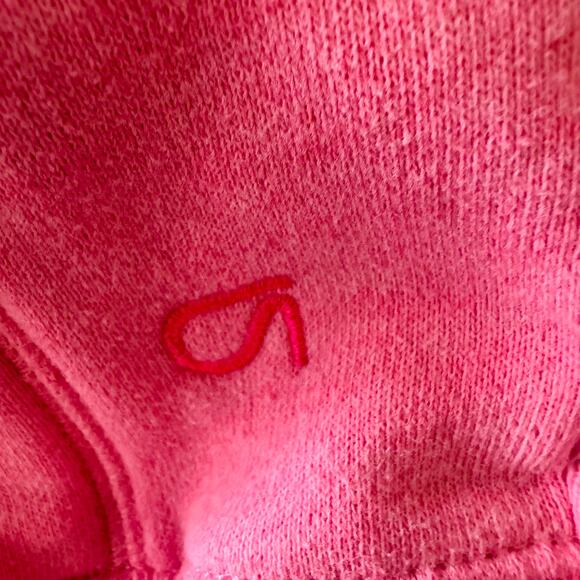 Vintage GAP Y2K Hot Pink Fleece Zip Up Hoodie | Thumbhole Cuffs (Size XS) - Picture 6 of 6